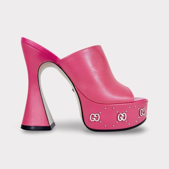 Gucci Janaya 150mm GG Studded Platform Heel - Women’s 7 - Picture 1 of 7